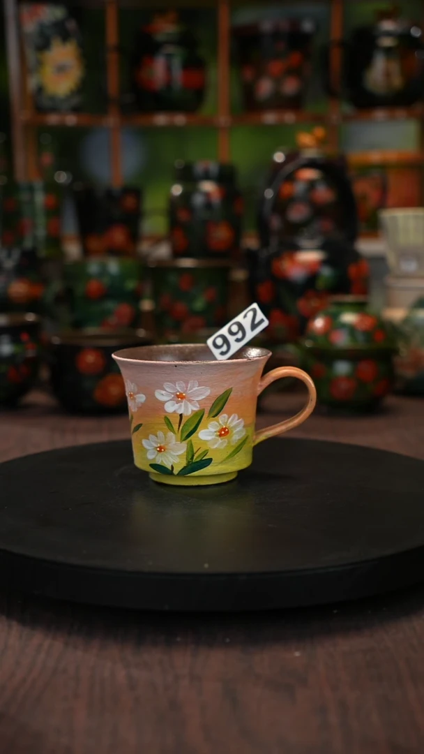 油画 手绘釉下彩992