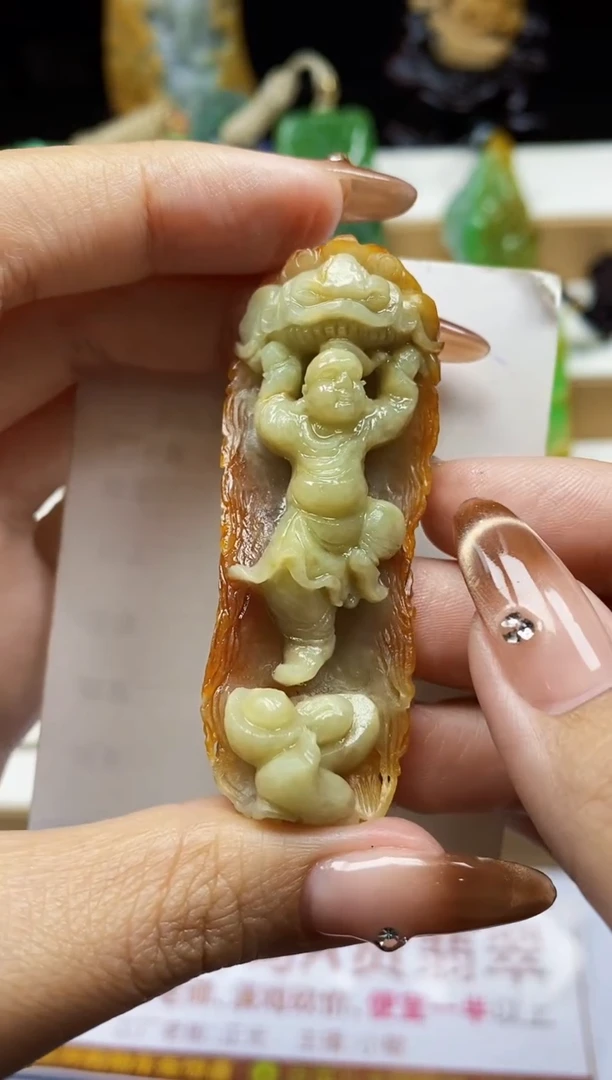 颈饰未镶嵌翡翠翡翠A货