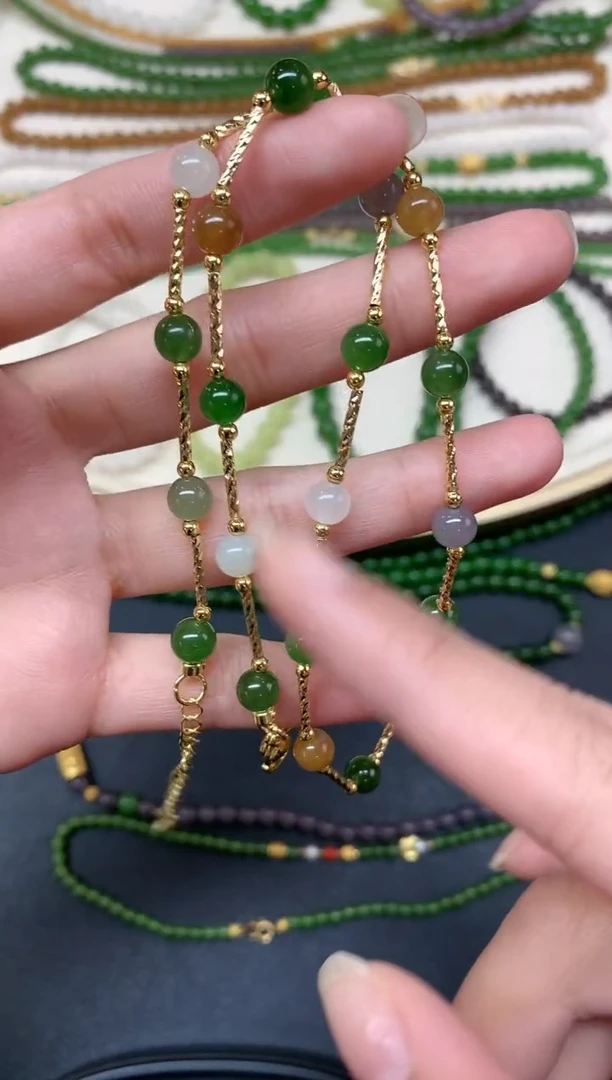 【闪购商品】和田玉珠链未镶嵌珠链A95|128