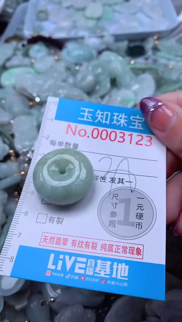 翡翠未镶嵌吊坠(不含链)3123