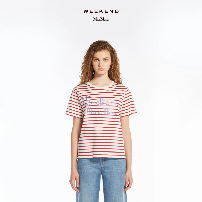 Weekend MaxMara 2025春夏新款女装棉质短袖T恤5971045206
