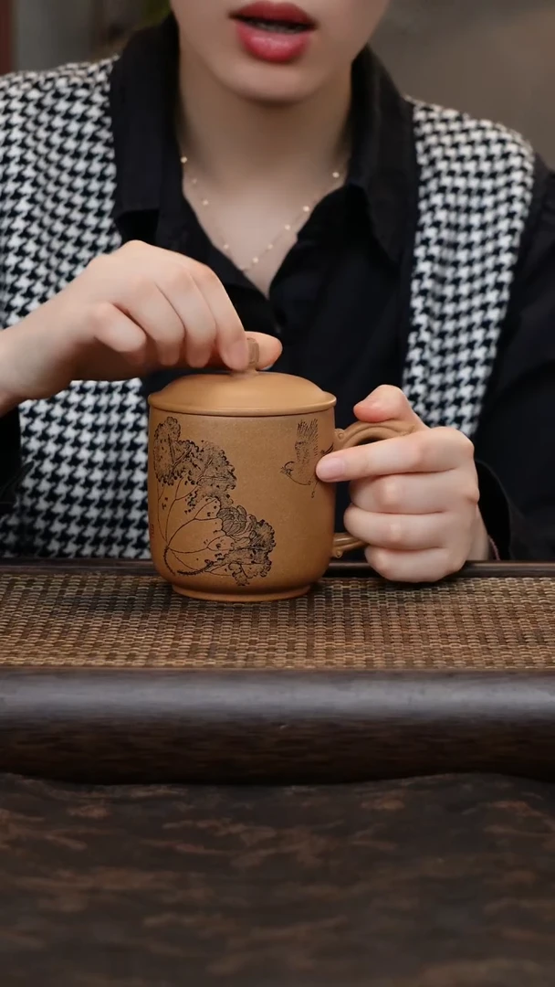 茶杯紫砂黄金段百财