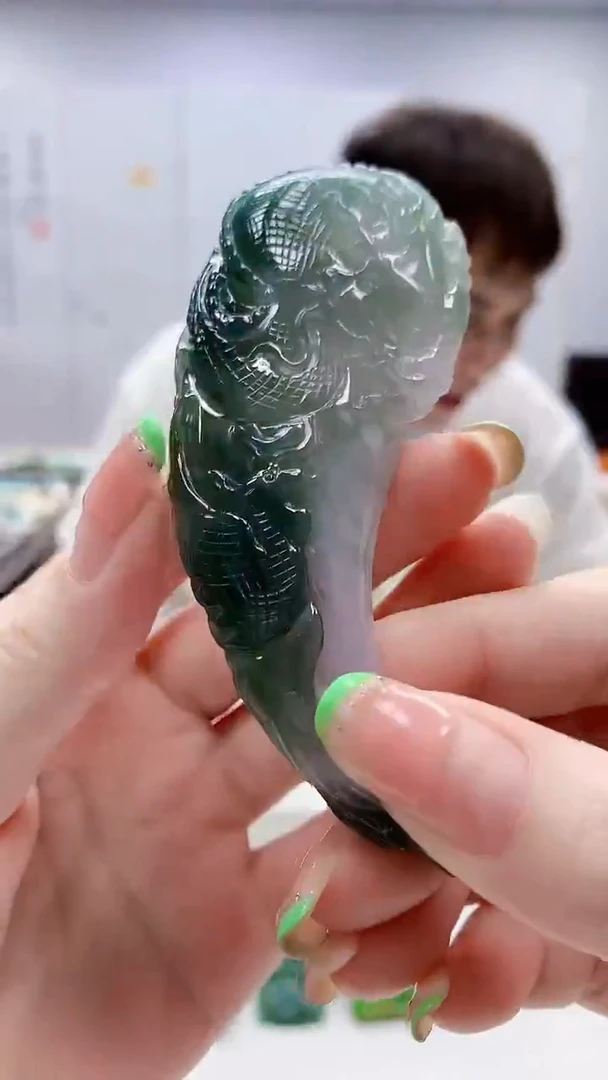 未镶嵌定制翡翠4868ry-毛货挂件73