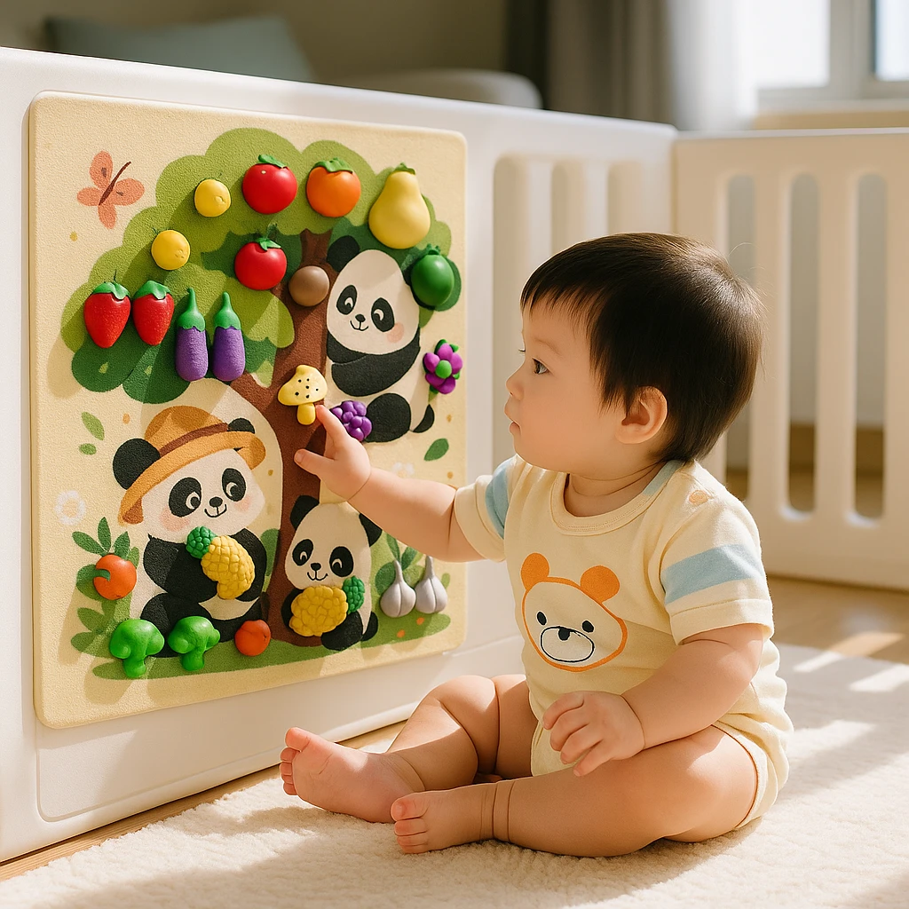 毛毡板水果切切乐婴儿围栏DIY果蔬摘摘乐儿童益智玩具趣味套装