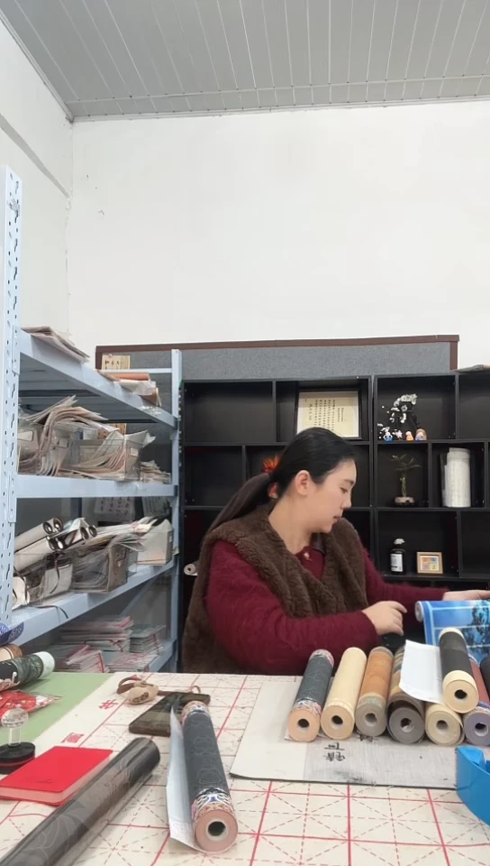 绢布长卷2卷处理
