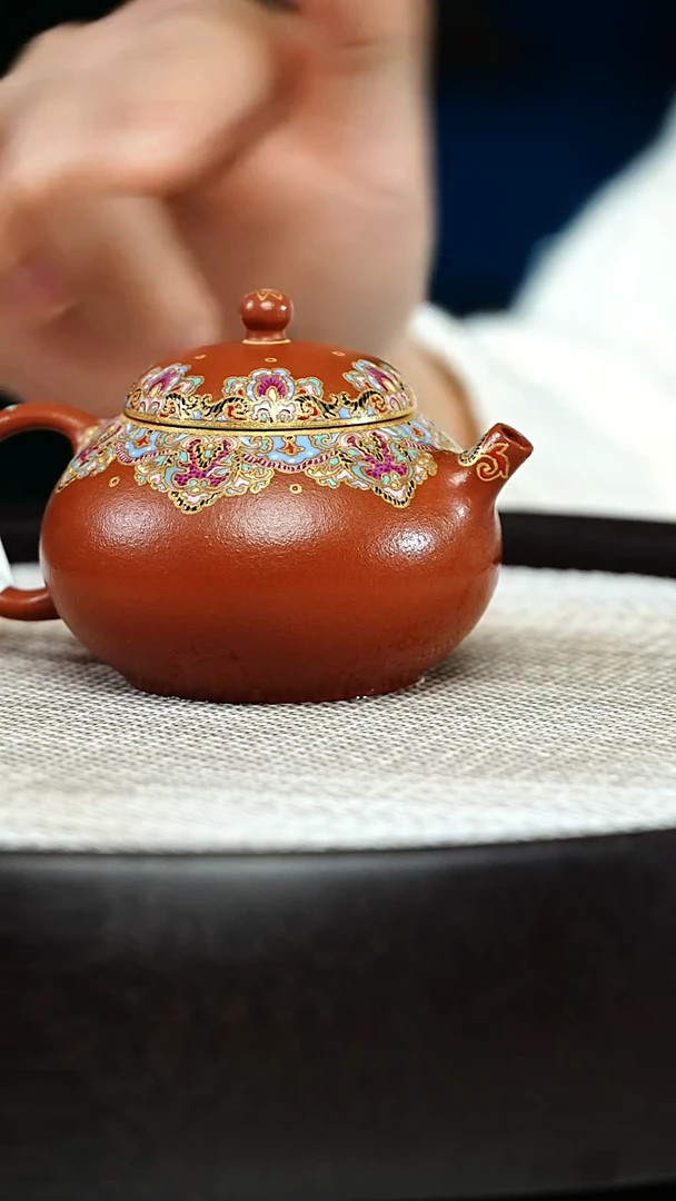 珐琅小西施-朱泥-120ml