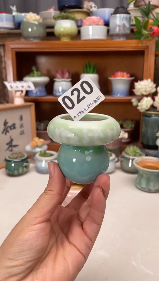 瓷片A***落020知木小芳花盆