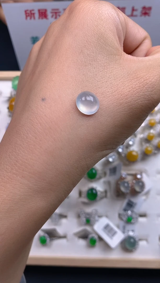 翡翠裸石天然翡翠蛋面30