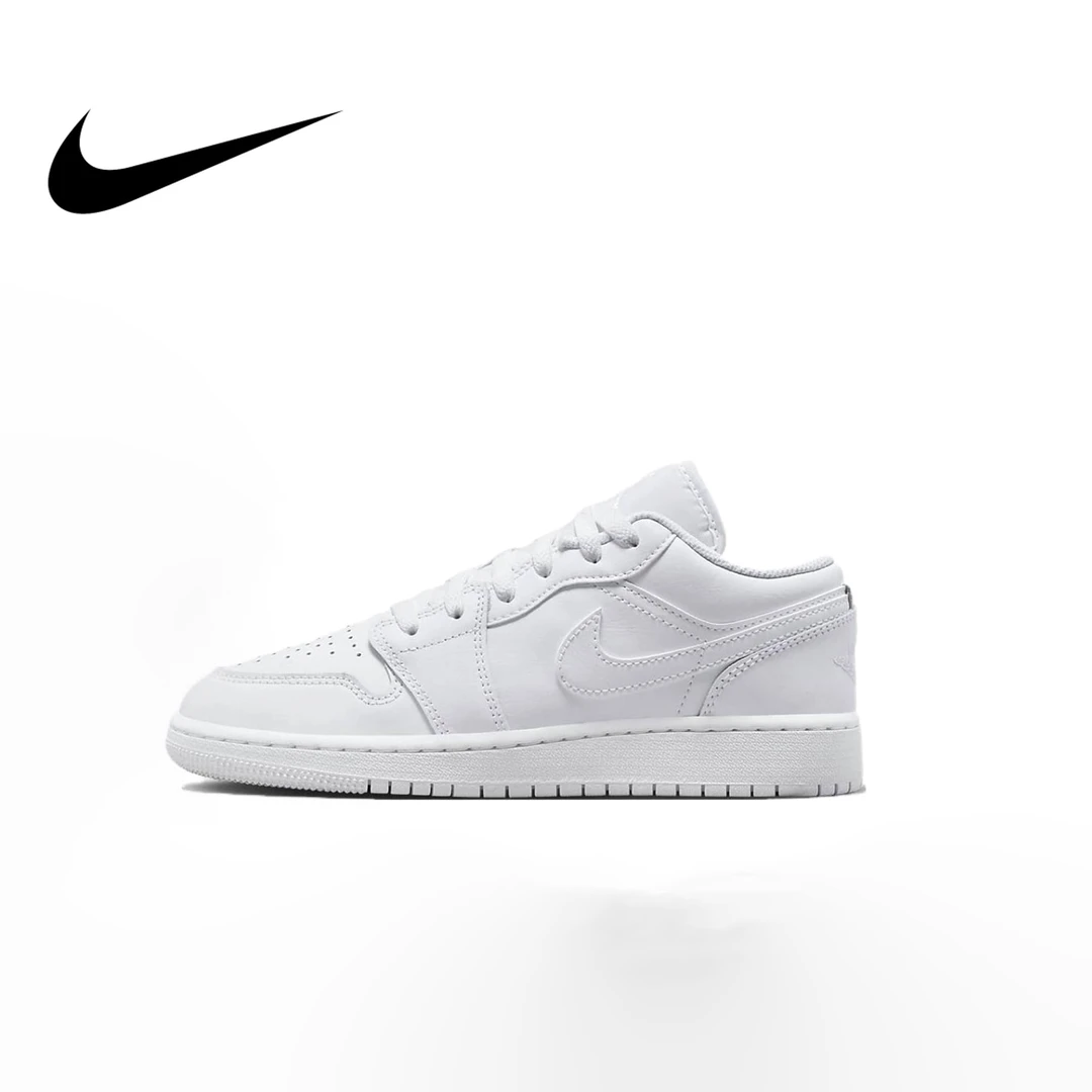 NIKE/耐克Jordan 1 Low AJ1女款纯白复古篮球鞋板鞋553560-136