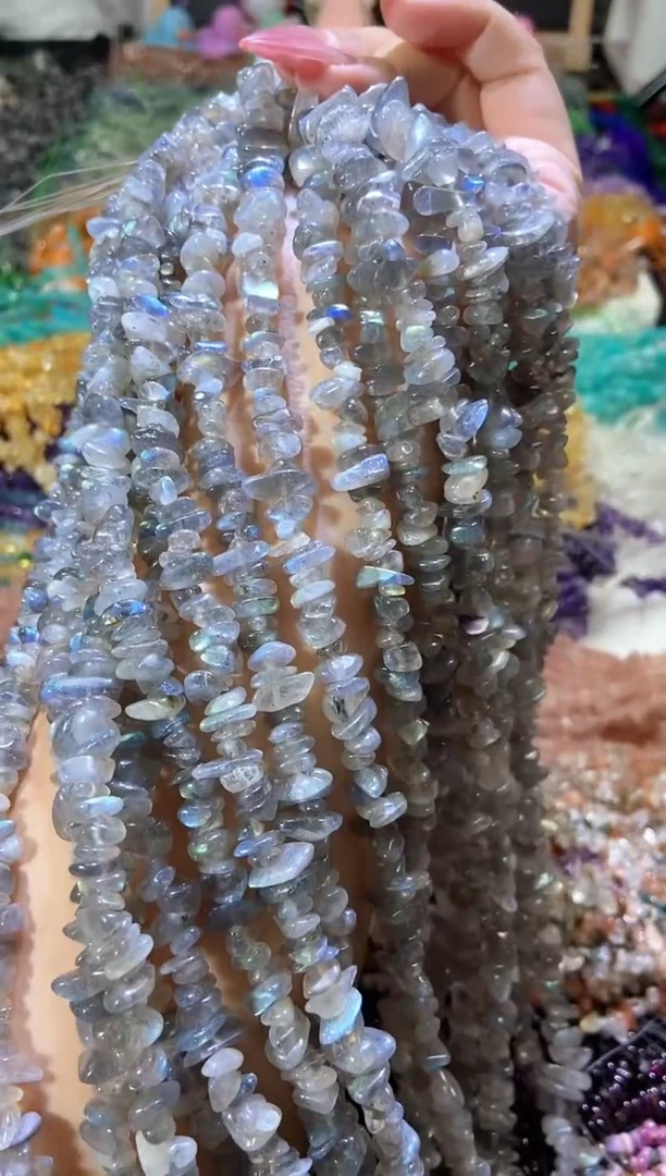 水晶珠宝半成品未镶嵌灰月光