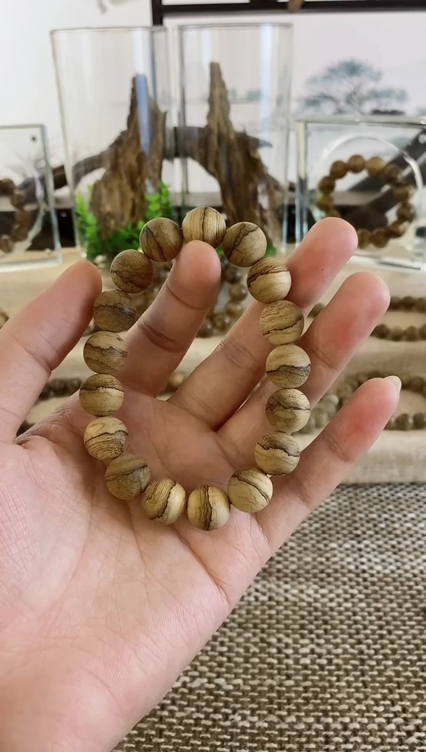 手串沉香达拉干虎斑老料13MM手串