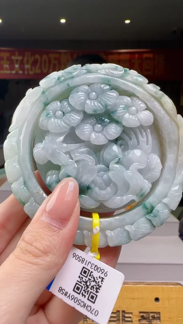 翡翠手镯未镶嵌CC@@960Q3J18506