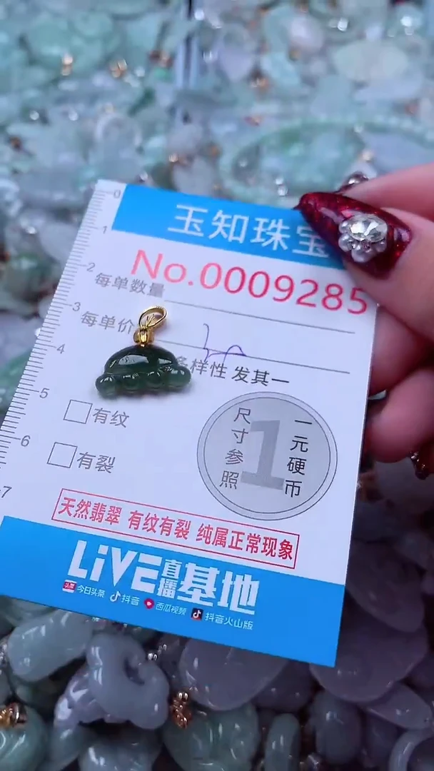 吊坠(不含链)未镶嵌翡翠9285