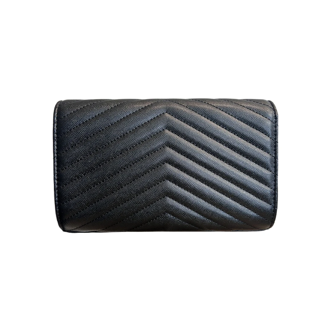 TOLEX2025新款百搭女包v信封时尚黑色23cm