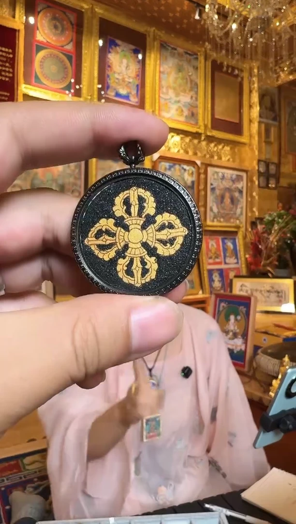吊坠金刚老师-热贡纯手绘唐卡