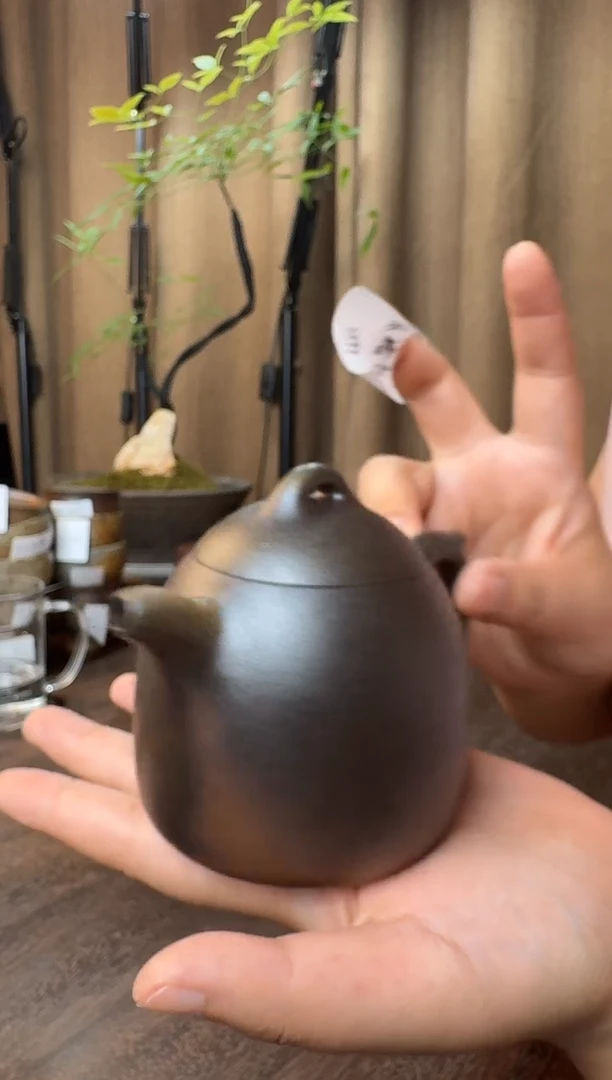 底槽青-秦权壶（柴烧-半手工制作）250CC