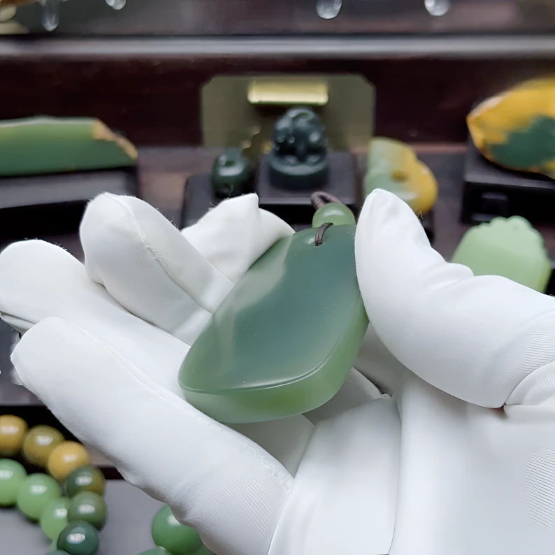 河磨玉析木绿赵明刚老师亲工无事牌