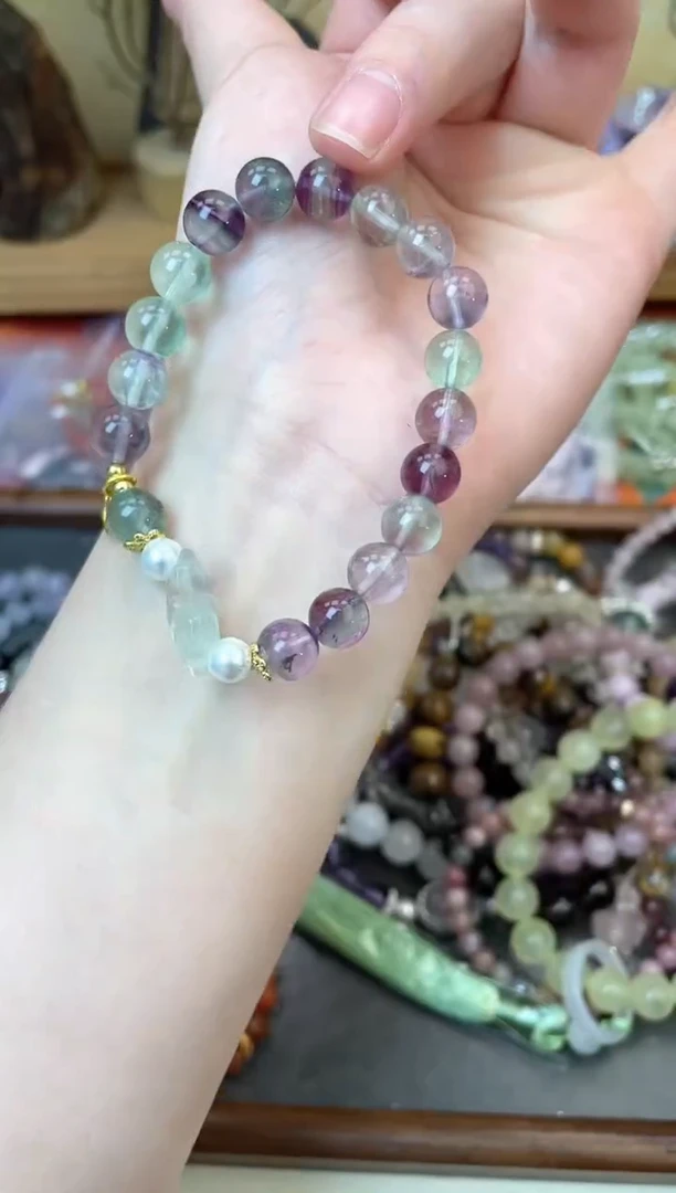 【闪购商品】萤石手链未镶嵌242手串