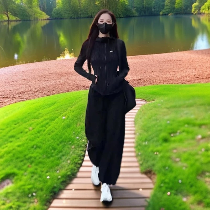 欧货休闲套装女春秋2025新款时尚秋季套装女款爆款2025新款