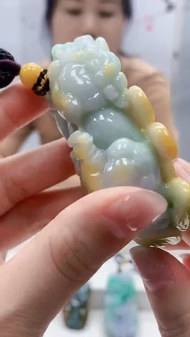 定制翡翠未镶嵌4902lr-毛货挂件底座216