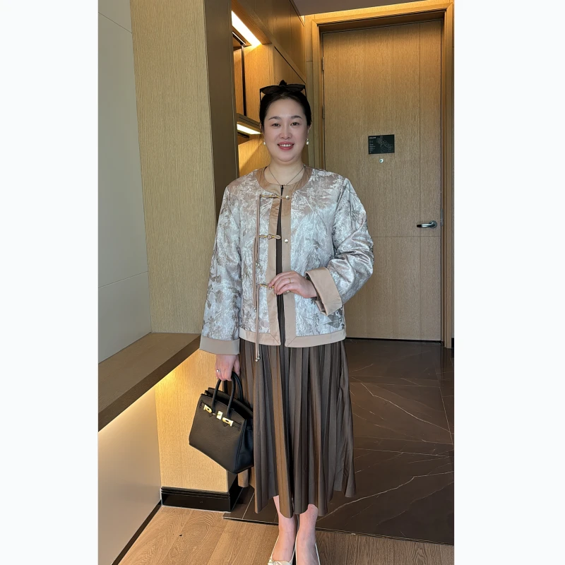时尚中年妈妈高档套装裙子2025年新款气质显瘦减龄外套裙子两件套