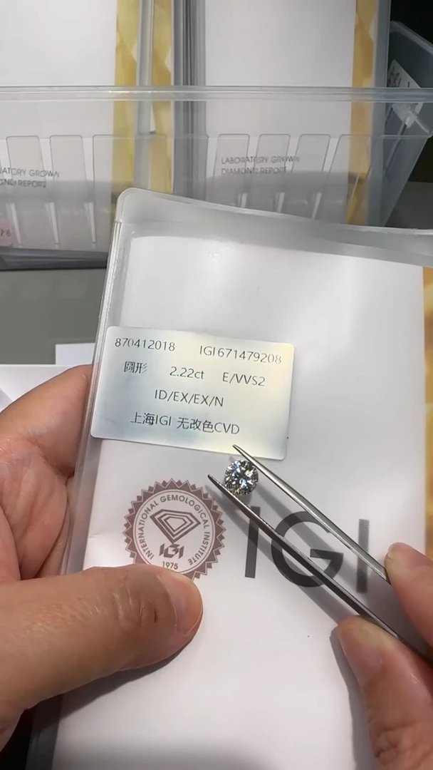 【闪购商品】实验室培育钻石裸石未镶嵌E色  VVS2