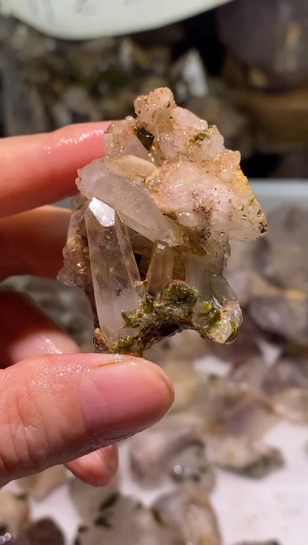未镶嵌珠宝半成品水晶60号52g四川超七花园水晶