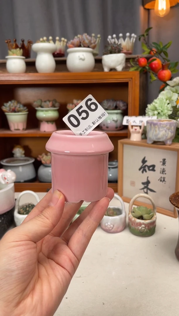 瓷片056知木小芳花盆