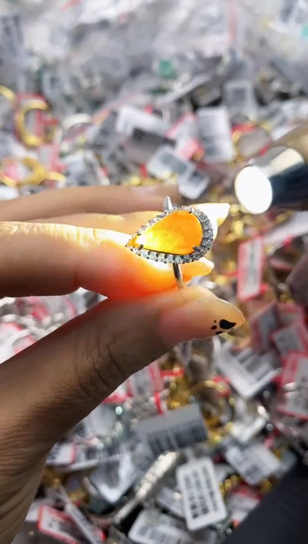 银S925镶嵌戒指翡翠111    9