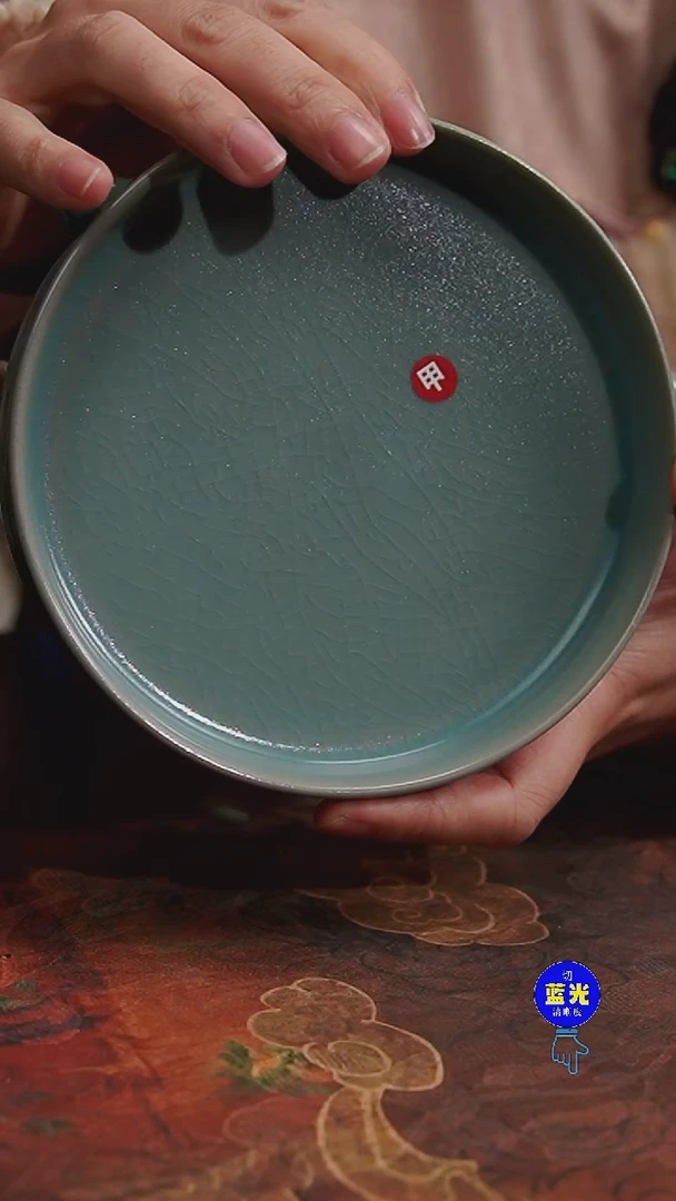 摆件瓷f*纯手工清凉寺原矿釉三足洗（中）