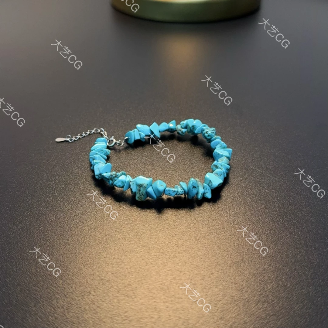 合金琉璃手链 不规则蓝色手串个性腕饰手链BRGlc 0263