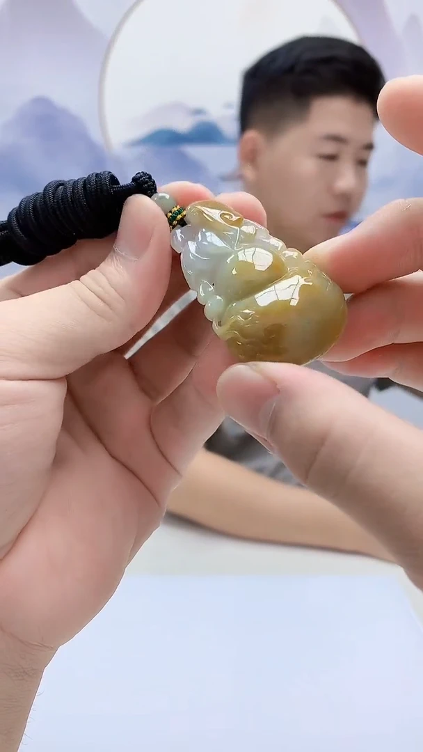 定制翡翠未镶嵌4917bb-毛货挂件44