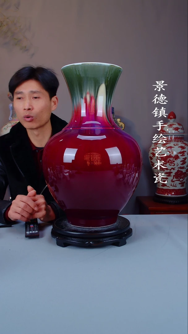 摆件陶瓷景德镇手工手绘陶瓷摆件70