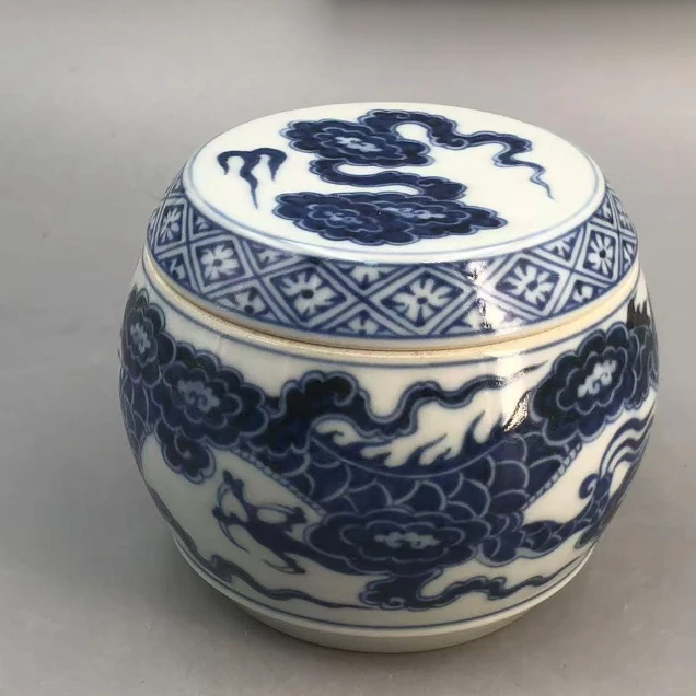 【占春生窑】龙纹墩墩茶叶罐