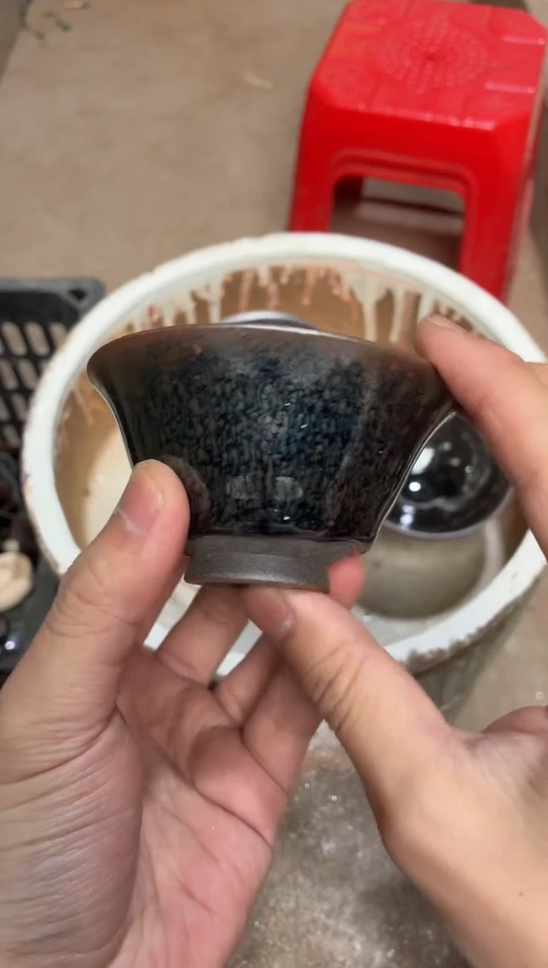 茶盏真柴烧建盏换点柴火