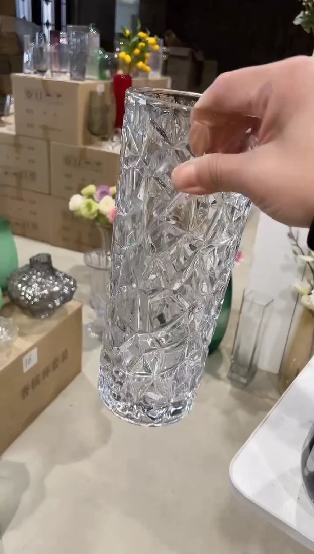 【闪购商品】无铅玻璃透明冰纹小号