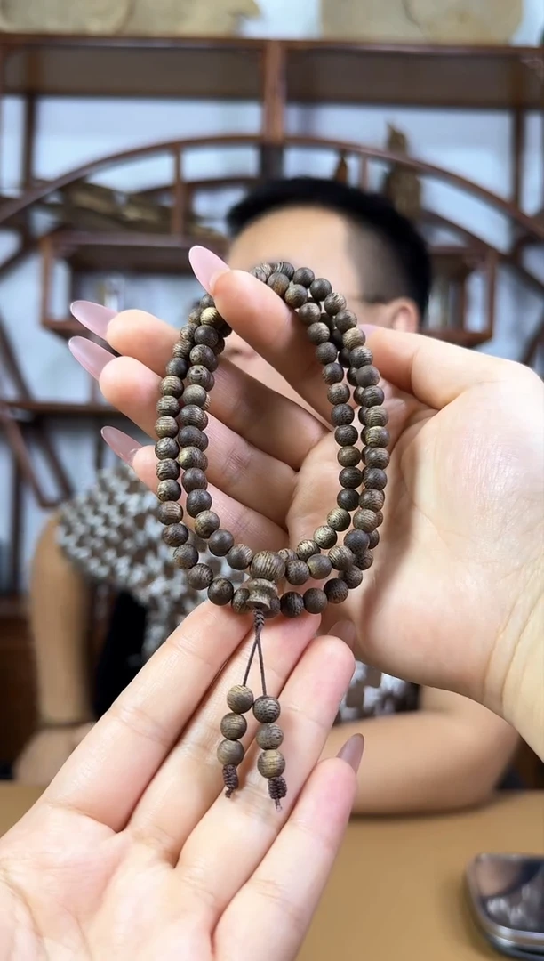 【闪购商品】沉香手串尖峰岭 天然野0.6圆珠多圈 多样性发一