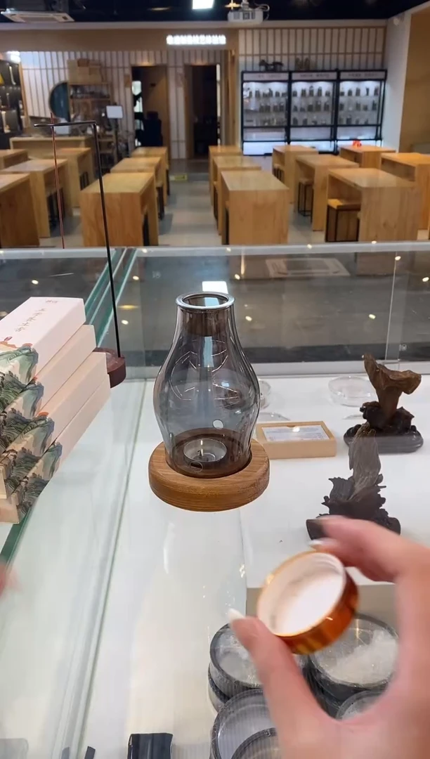 香篆1抖音-奇楠车珠料15g+香薰灯+蜡烛