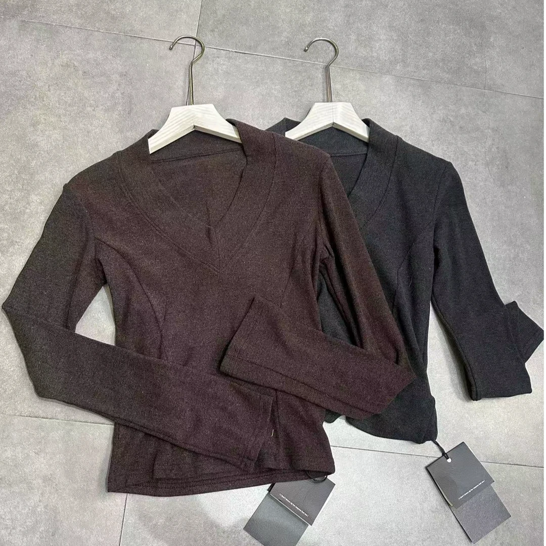 浮力款长袖T恤女内搭辣妹纯欲风正肩打底衫上衣