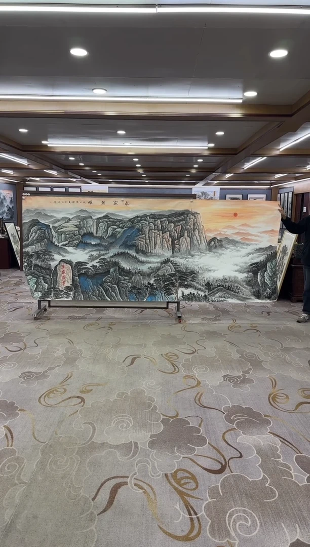 绘画绘画Y-王红兵-大丈二-山水画