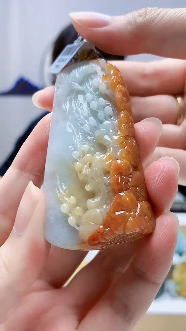 未镶嵌定制翡翠4868zm-毛货挂件8