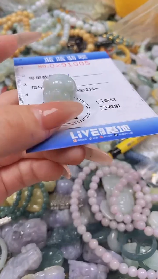 翡翠未镶嵌颈饰闪购0291005