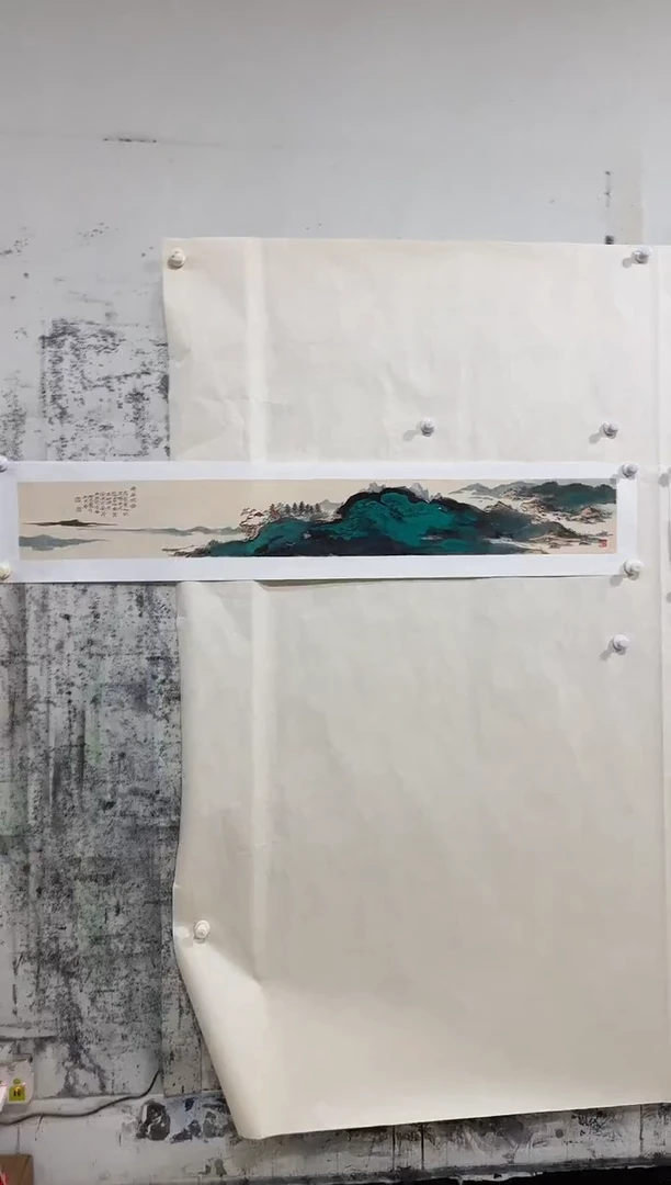 国画y/天津人美-刘助忠2平尺山水作品