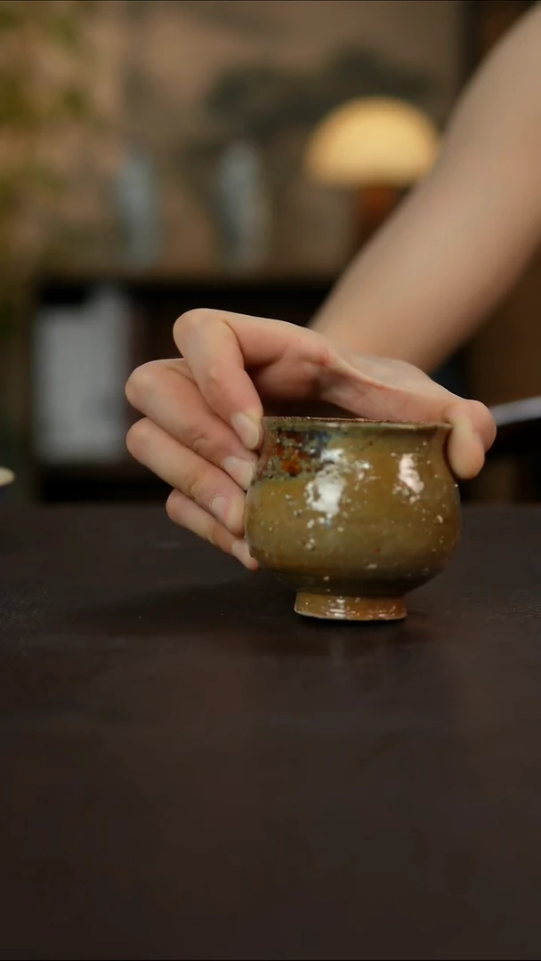 杯景德镇陶瓷杯碗柴烧多人