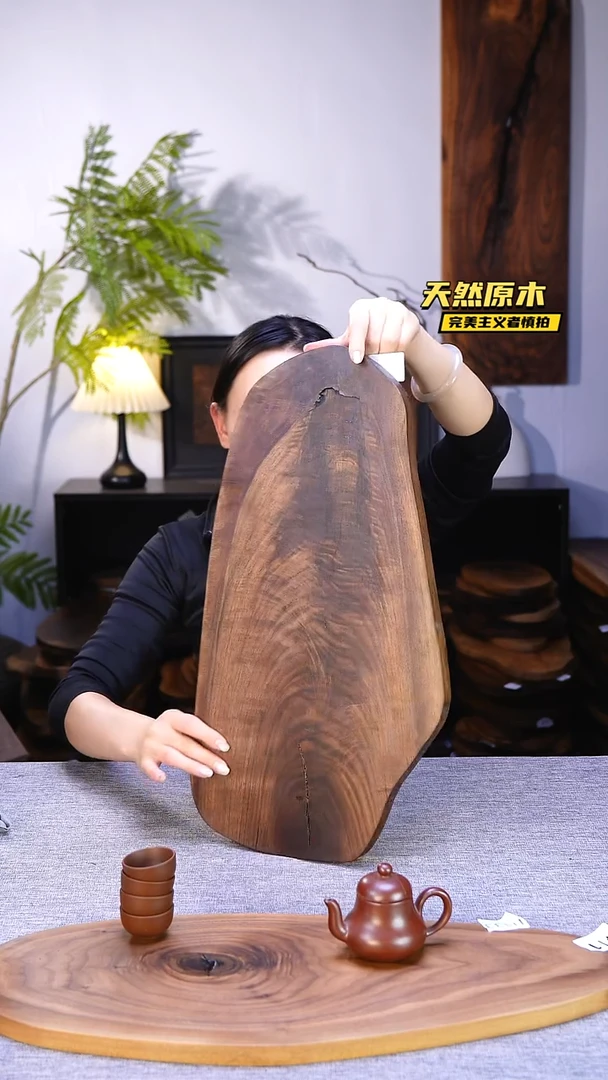 木北美黑胡桃原木.干裂疤结不属于商品质量问题完美主义者慎拍