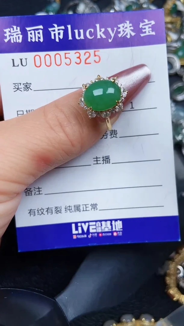 颈饰银S925镶嵌翡翠5325