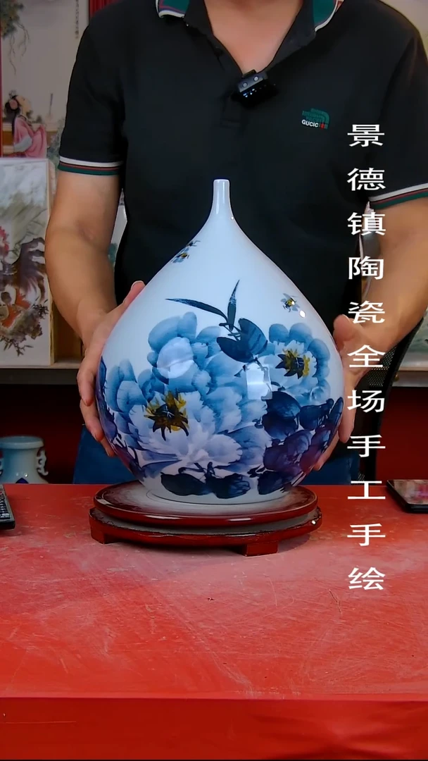 摆件手景德镇陶瓷 全场手工绘
