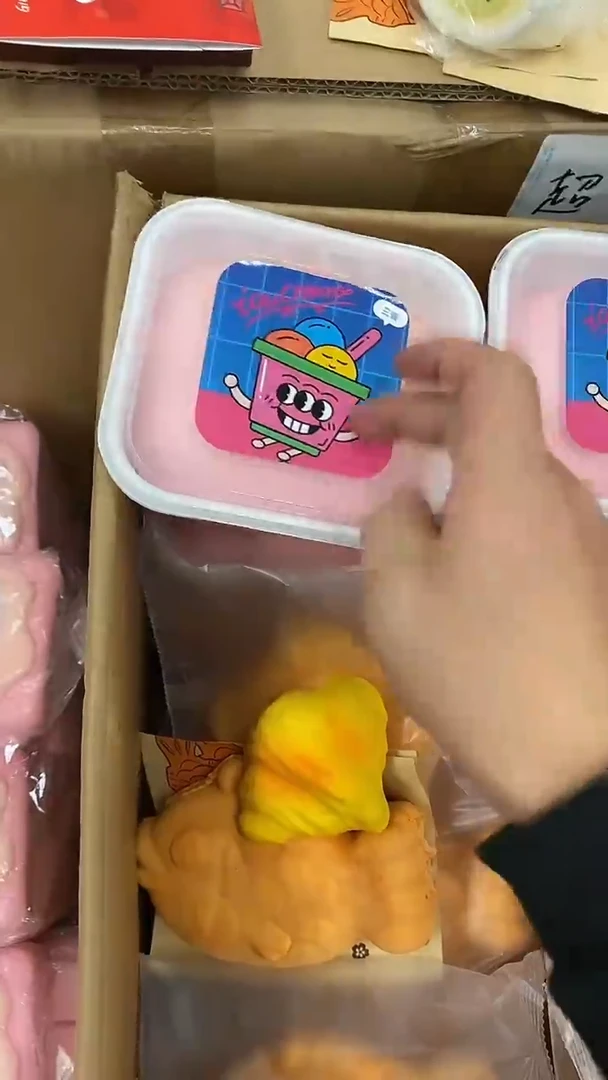 鲷鱼烧+可颂+冰淇淋盒，超级黏手，默认瑕疵无售后