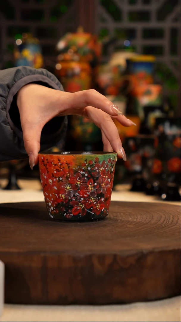 油画    釉下彩   杯子