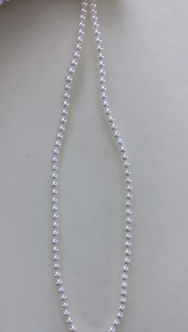 颈饰18K金镶嵌海水珍珠无调彩凛3-3.5满珠链